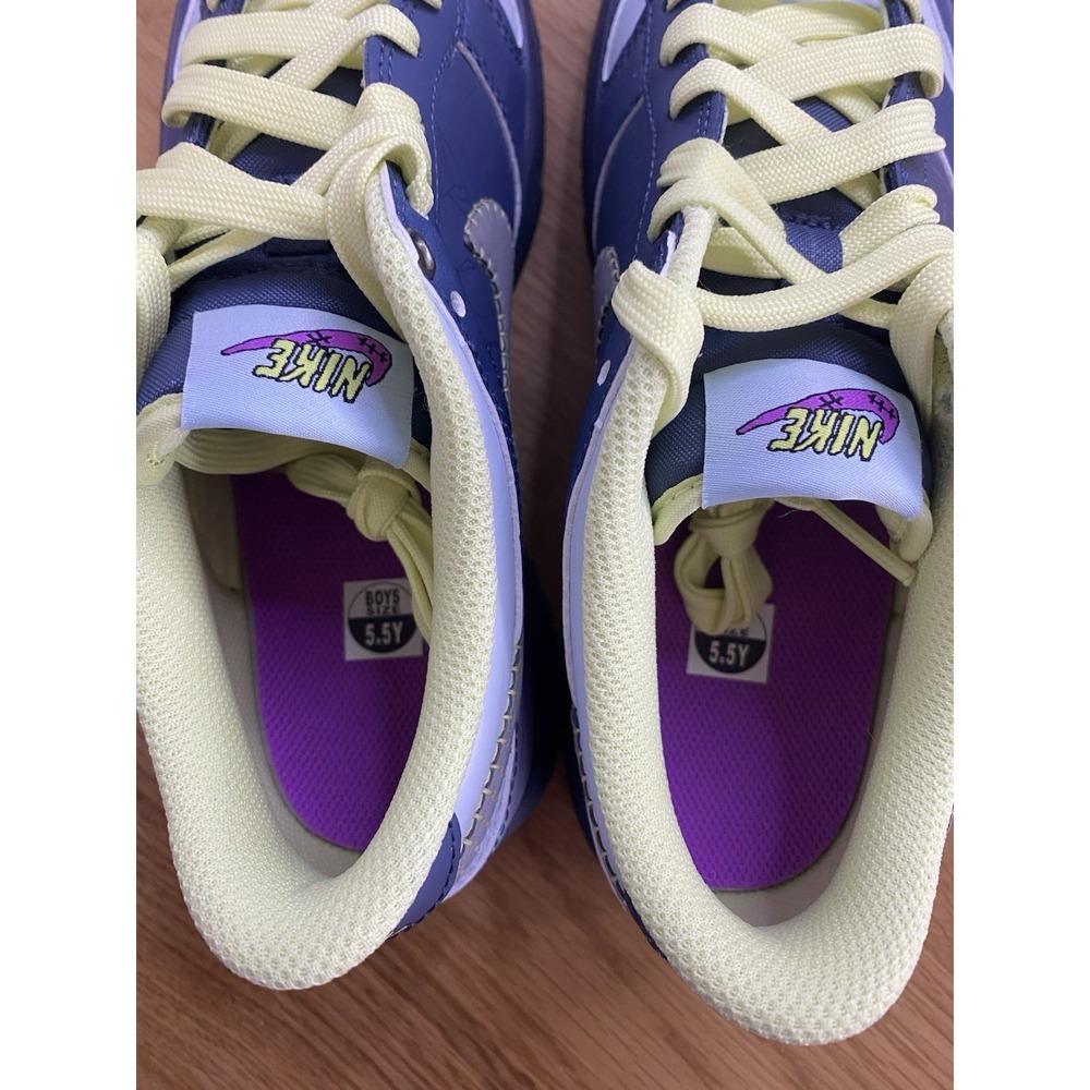 Nike Dunk Low BG Size 5.5Y Diffused Blue / Blue Tint "I Am‎ Fearless" FQ8354 491 - Picture 7 of 8
